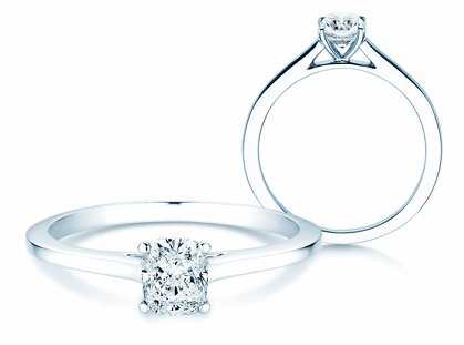 Bague de fiançailles Cushion