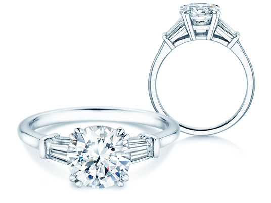 Bague de fiançailles Brilliant Tapered Baguette 