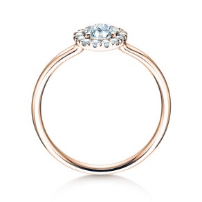 Bague de fiançailles Flower en or rose