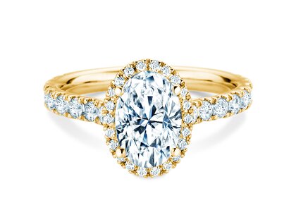 Bague de fiançailles Pure Emotion en 9K or jaune avec diamants 0,61ct G/SI
