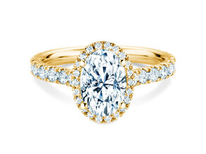 Bague de fiançailles Pure Emotion en 9K or jaune avec diamants 0,61ct G/SI