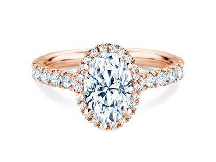 Bague de fiançailles Pure Emotion en 14K or rose avec diamants 0,61ct G/SI