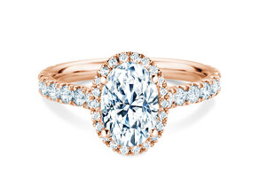Bague de fiançailles Pure Emotion en 14K or rose avec diamants 0,61ct G/SI