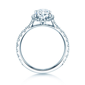 Bague de fiançailles Pure Emotion en 9K or blanc avec diamants 0,61ct G/SI