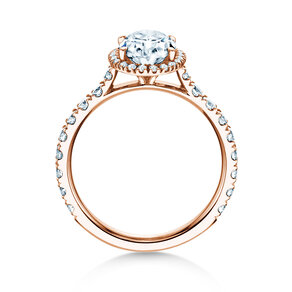 Bague de fiançailles Pure Emotion en 14K or rose avec diamants 0,61ct G/SI