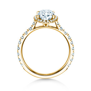 Bague de fiançailles Pure Emotion en 9K or jaune avec diamants 0,61ct G/SI