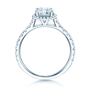 Bague de fiançailles Pure Infinity en 18K or blanc avec diamants 0,65ct G/SI