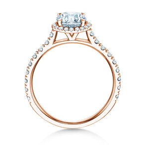 Bague de fiançailles Pure Infinity en 18K or rose avec diamants 0,90ct G/SI