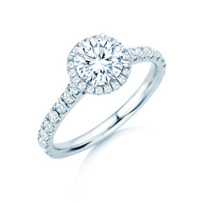 Bague de fiançailles Pure Infinity en 18K or blanc avec diamants 0,65ct G/SI