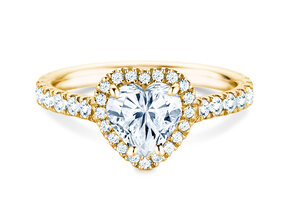 Bague de fiançailles Pure Love en 18K or jaune avec diamants 0,65ct G/SI