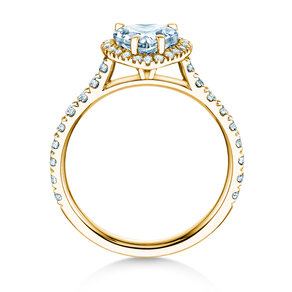 Bague de fiançailles Pure Love en 18K or jaune avec diamants 0,65ct G/SI