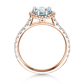 Bague de fiançailles Pure Love en 14K or rose avec diamants 0,65ct G/SI