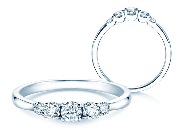 Bague de fiançailles 5 Diamonds