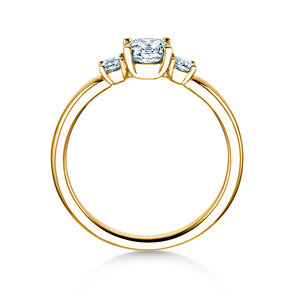 Bague de fiançailles Vivid Petite Diamond en 18K or jaune avec diamants 0,50ct G/SI