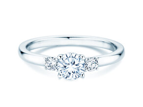 Bague de fiançailles Vivid Petite Diamond en 18K or blanc avec diamants 0,50ct G/SI