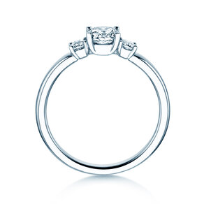 Bague de fiançailles Vivid Petite Diamond en 18K or blanc avec diamants 0,50ct G/SI