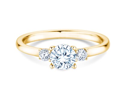 Bague de fiançailles Vivid Petite Diamond en 18K or jaune avec diamants 0,60ct G/SI