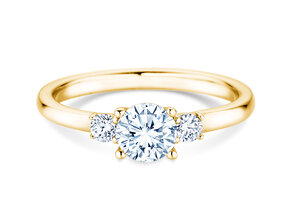 Bague de fiançailles Vivid Petite Diamond en 18K or jaune avec diamants 0,60ct G/SI