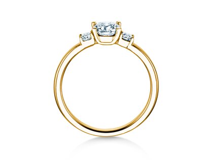 Bague de fiançailles Vivid Petite Diamond en 18K or jaune avec diamants 0,60ct G/SI