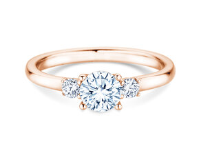 Bague de fiançailles Vivid Petite Diamond en 18K or rose avec diamants 0,60ct G/SI