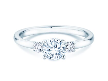 Bague de fiançailles Vivid Petite Diamond en 18K or blanc avec diamants 0,60ct G/SI