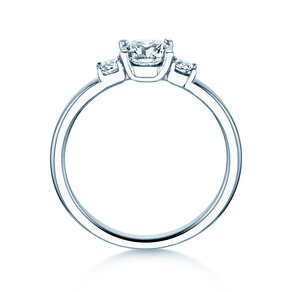 Bague de fiançailles Vivid Petite Diamond en 18K or blanc avec diamants 0,60ct G/SI