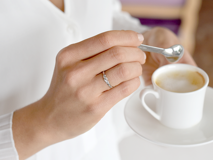 Bague de fiançailles Vivid Petite Diamond en platine 950/- avec diamants 0,30ct G/SI