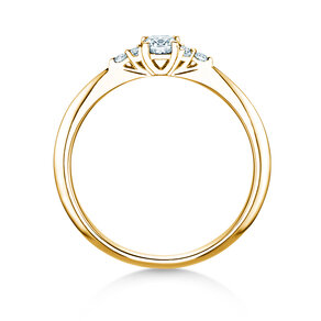 Bague de fiançailles Vivid Diamond en 14K or jaune avec diamants 0,31ct G/SI