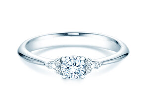 Bague de fiançailles Vivid Diamond en 18K or blanc avec diamants 0,43ct G/SI