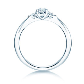 Bague de fiançailles Vivid Diamond en 18K or blanc avec diamants 0,43ct G/SI