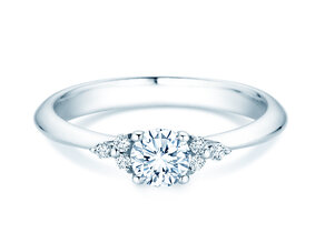Bague de fiançailles Vivid Diamond en or blanc