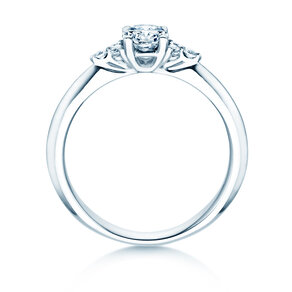 Bague de fiançailles Vivid Diamond en or blanc