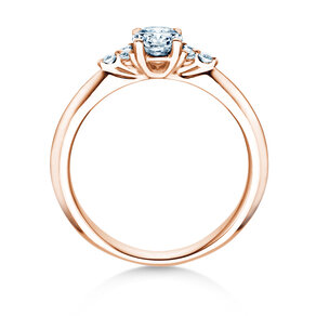 Bague de fiançailles Vivid Diamond en 18K or rose avec diamants 0,59ct G/SI