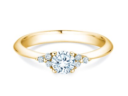 Bague de fiançailles Vivid Diamond en or jaune