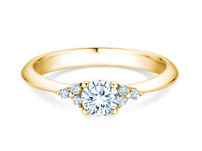 Bague de fiançailles Vivid Diamond en or jaune