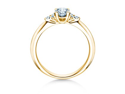 Bague de fiançailles Vivid Diamond en or jaune