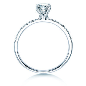 Bague de fiançailles Grace dans 18K or blanc avec diamants 0,70ct G/SI