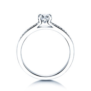 Bague de fiançailles Modern Pavé