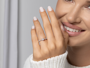Bague de fiançailles Pure Diamond en 18K or blanc avec diamants 0,62ct G/SI