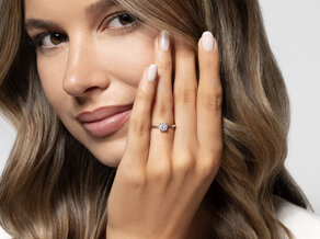Bague de fiançailles Classic 4 dans 14K or blanc avec diamant 0,50ct H/SI