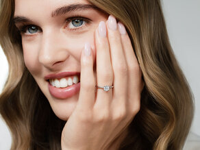 Bague de fiançailles Classic 4 dans 14K or jaune avec diamant 0,75ct G/SI