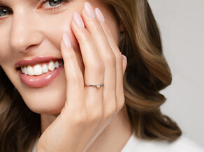 Bague de fiançailles Classic 6 dans platine 950/- avec diamant 0,05ct G/SI