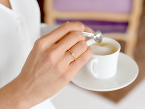 Bague de fiançailles Classic 6 en 9K or jaune avec diamant de laboratoire 0,15ct E/VS