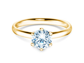 Bague de fiançailles Classic 6 dans 14K or jaune avec diamant 1,00ct G/SI