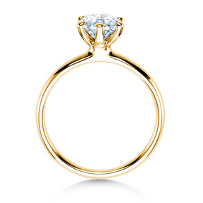 Bague de fiançailles Classic 6 dans 14K or jaune avec diamant 1,00ct G/SI