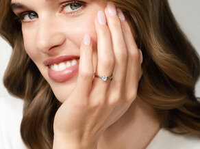 Bague de fiançailles Classic 6 dans 14K or blanc avec diamant 0,40ct G/SI