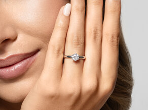 Bague de fiançailles Classic 6 dans 14K or jaune avec diamant 0,75ct G/SI