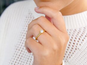 Bague de fiançailles Classic 6 dans or jaune