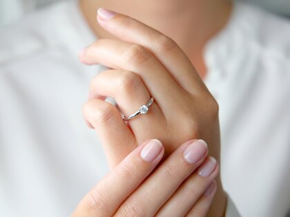 Bague de fiançailles Classic 6 dans 14K or blanc avec diamant 0,40ct G/SI