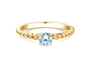 Bague de fiançailles Classic Loop en 9K or jaune avec diamant 0,30ct H/SI
